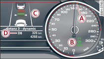 Sdružené přístroje: Adaptive cruise control